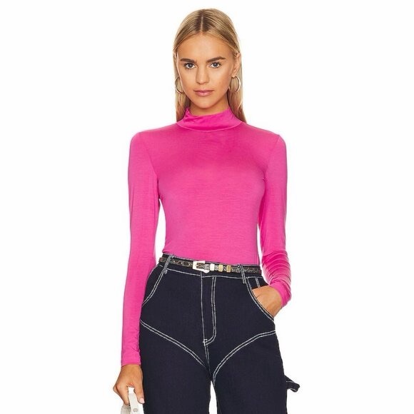 Revolve Pull Ray Rails Pink Long Sleeve Top - Picture 1 of 3